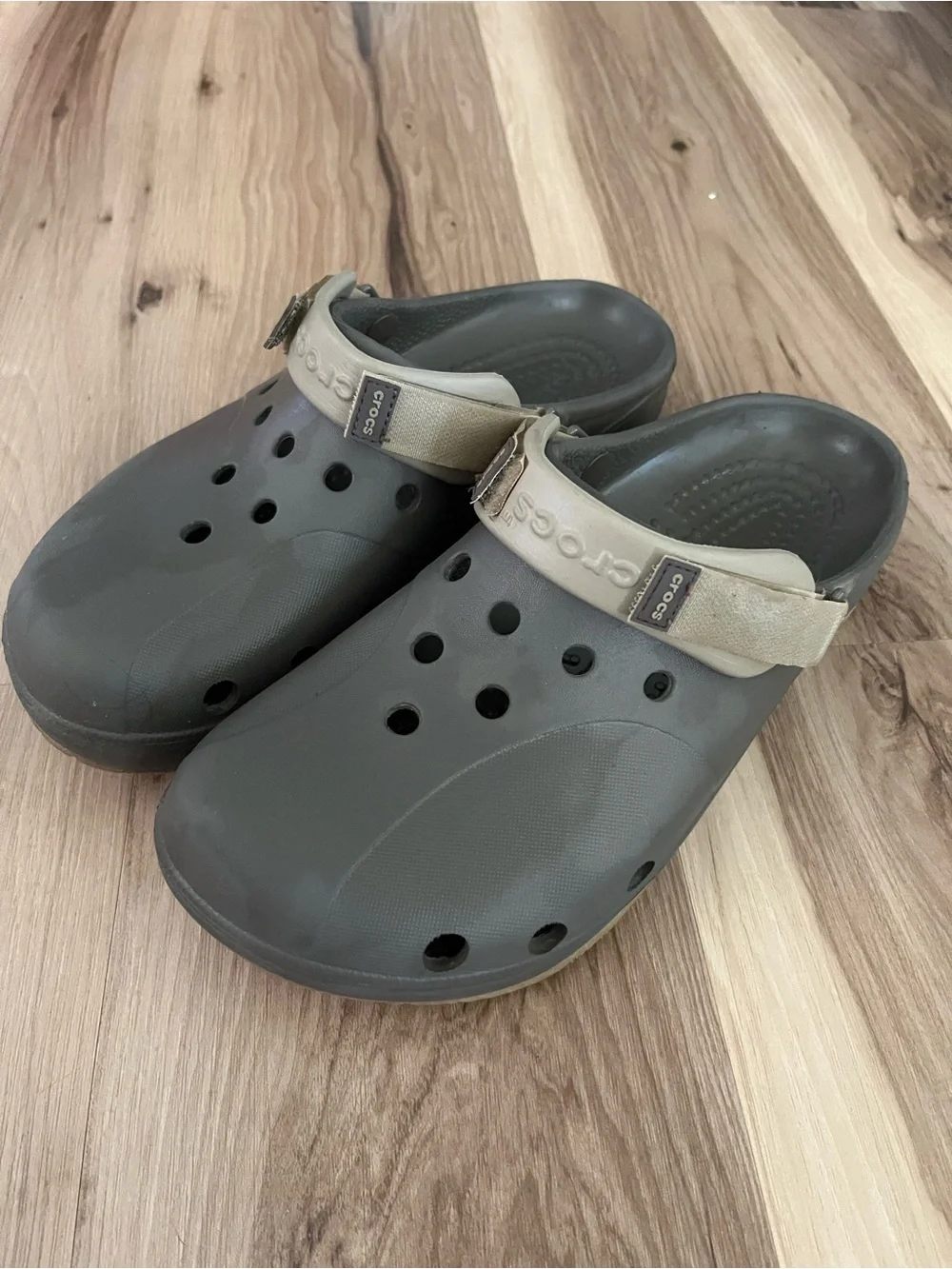 Crocs ACE Boating Boat Clogs Mens Size 11 Green Comfort Casual Shoes